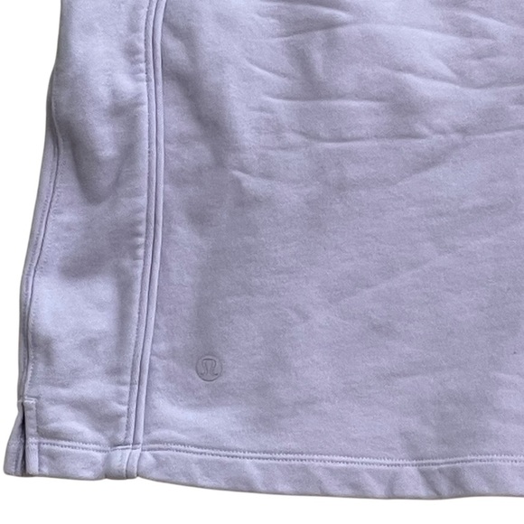 Lululemon All Yours High Rise Short 7” Cotton Terry Lavender Dew Size 12 - Picture 4 of 6